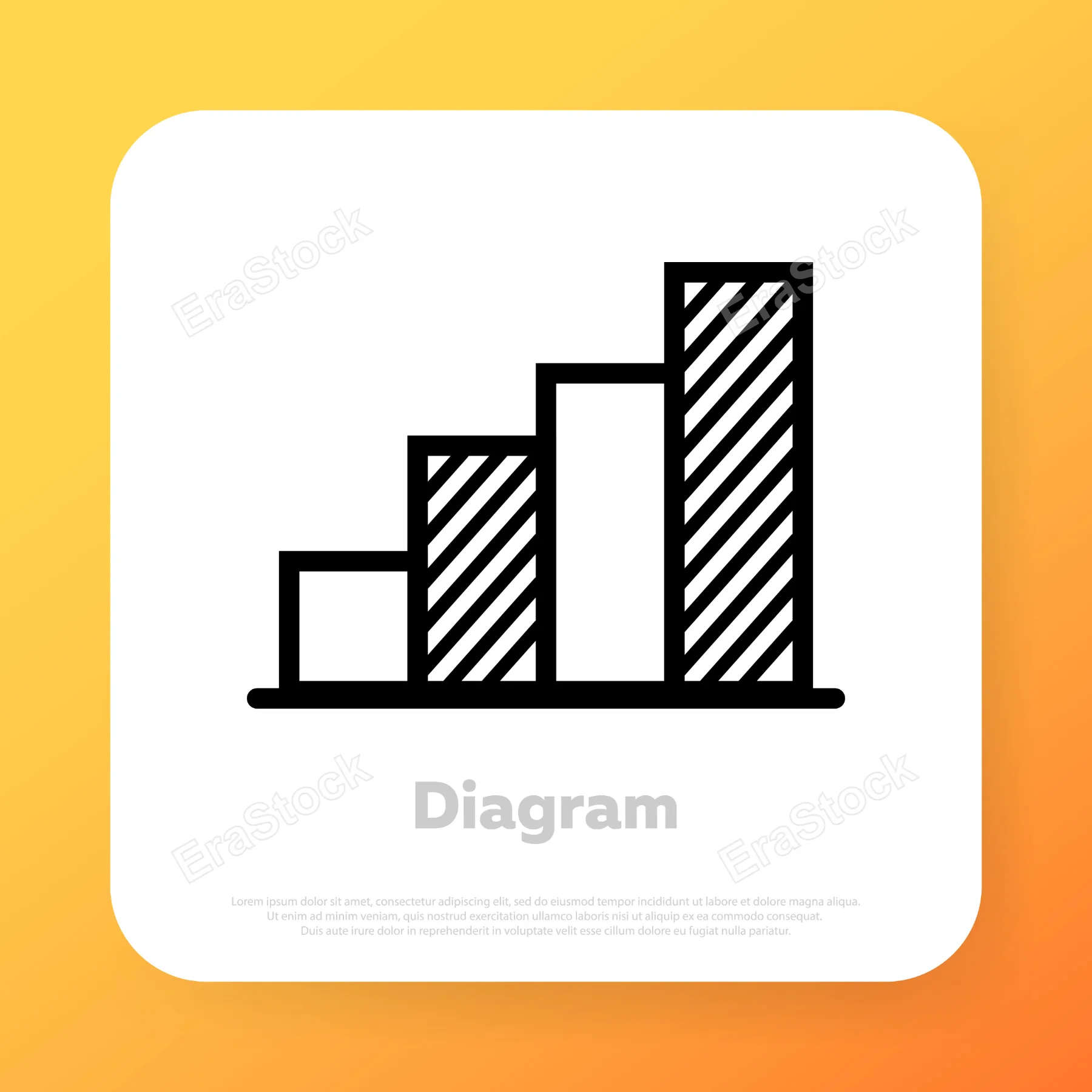 Statistic data icon. Analytic chart. Business concept. Vector line icon for Business and Advertising.