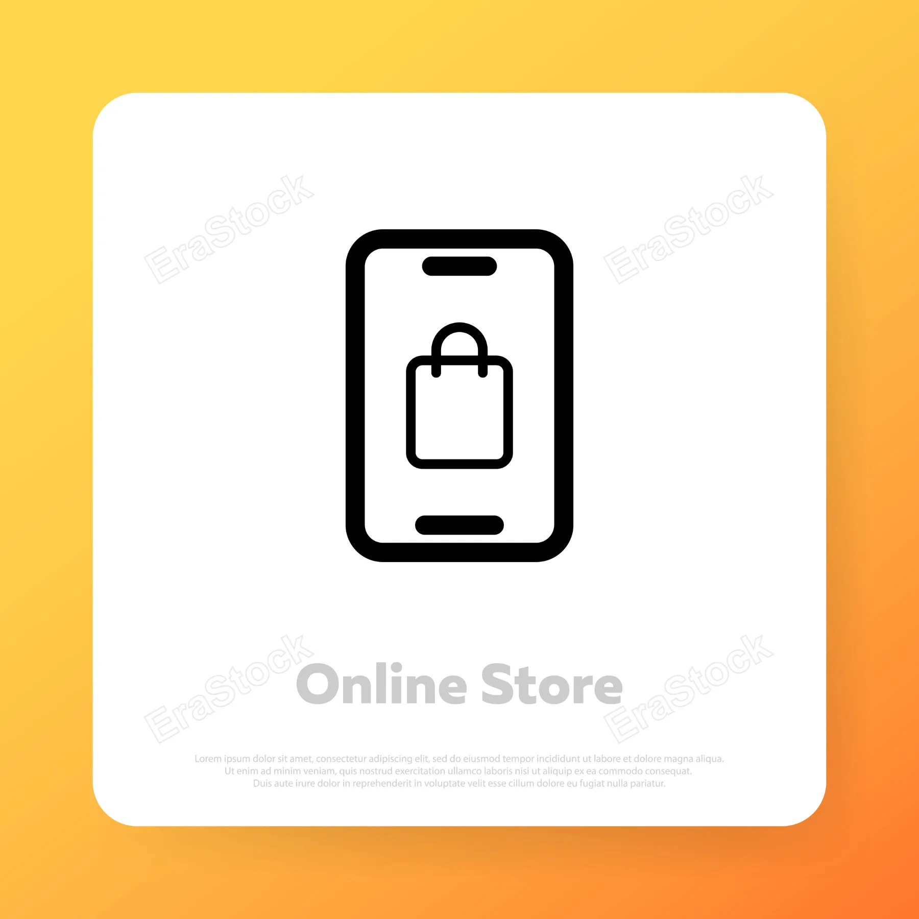 Online store icon. Internet business. Contactless payment. Vector line icon for Business and Advertising.