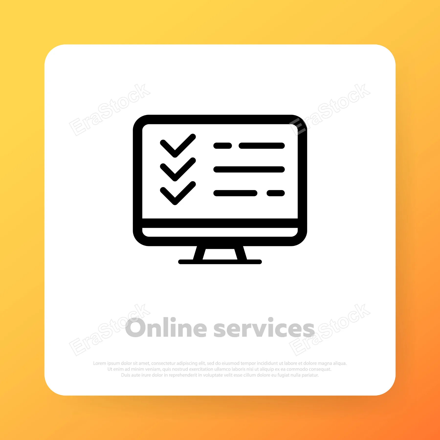 Online service icon. Online education, webinar. Internet shopping. Vector line icon for Business and Advertising.