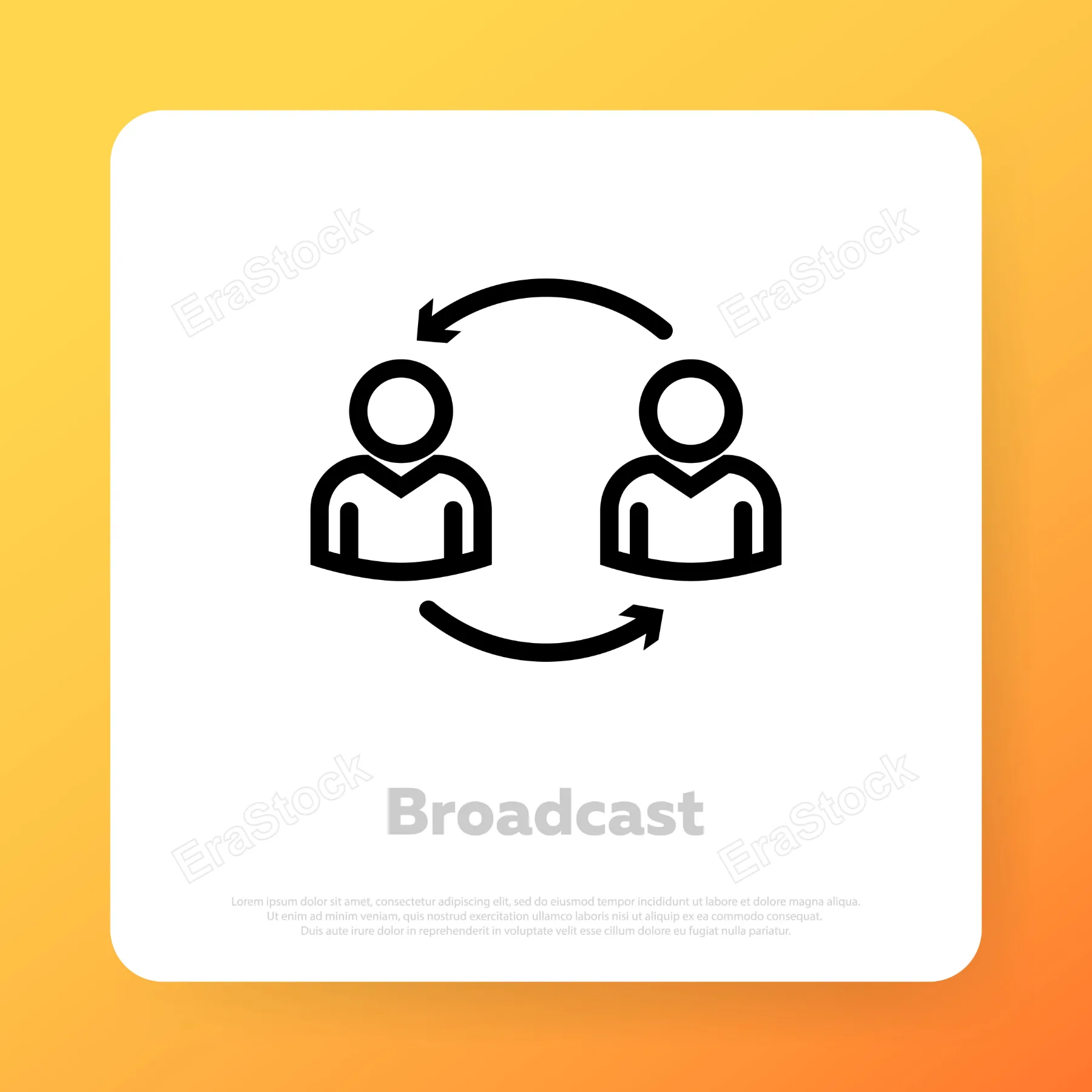 Communication icon. Teamwork relationship concept. Vector line icon for Business and Advertising.