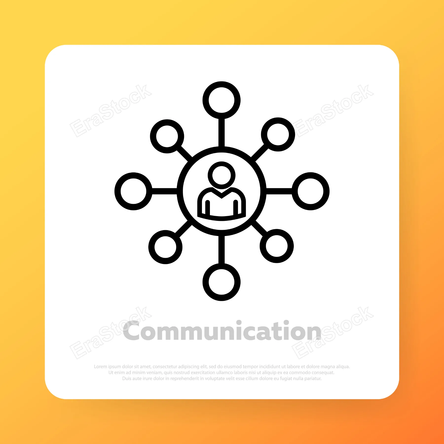 Communication icon. Teamwork relationship. Vector line icon for Business and Advertising.
