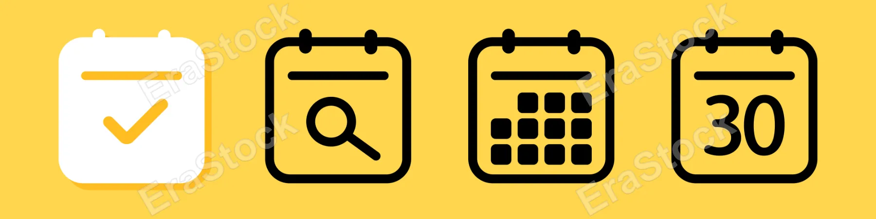 Calendar icon. Deadline date. Vector line icon for Business and Advertising.