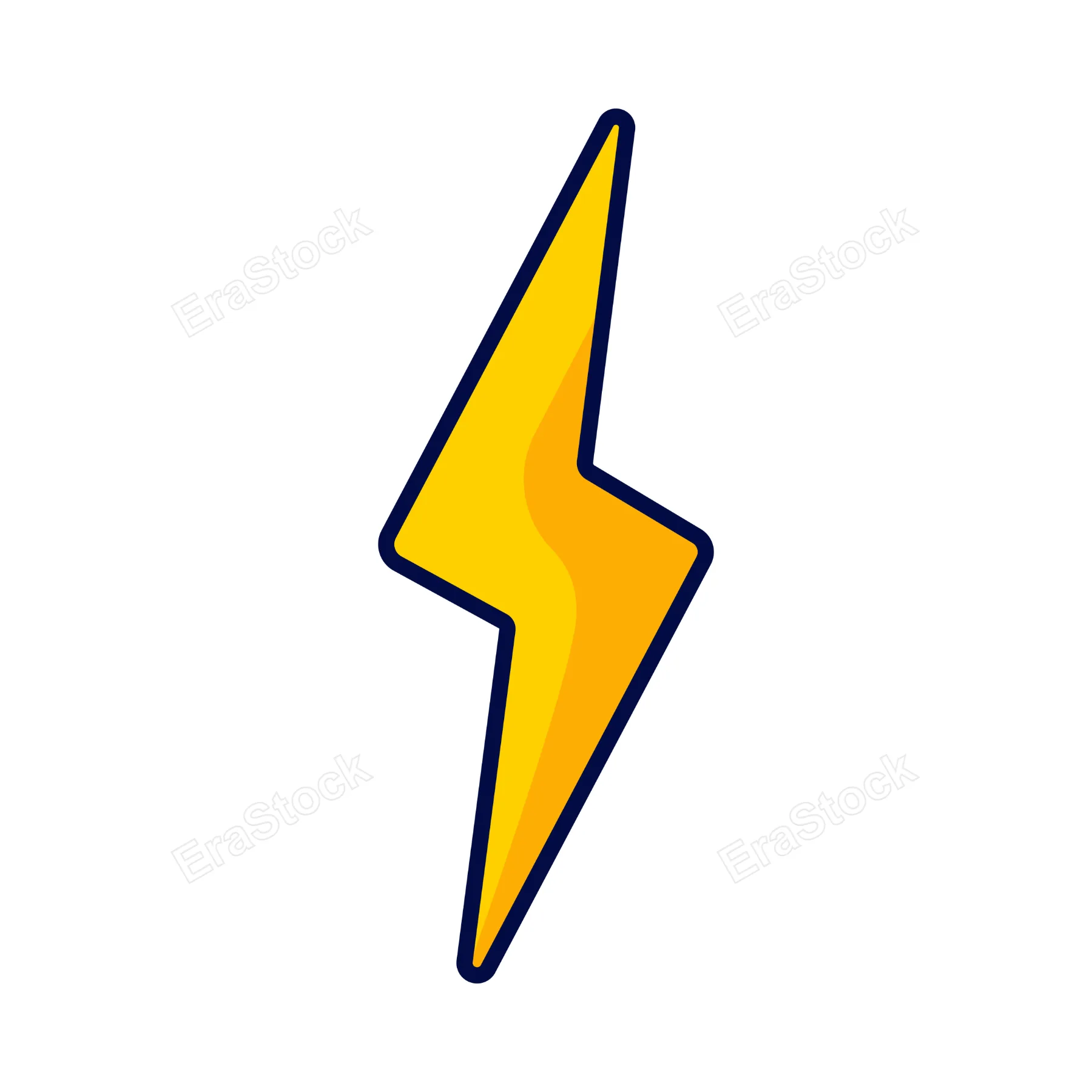 Lightning icon. Thunderstorm power energy. Vector line icon for Business and Advertising.