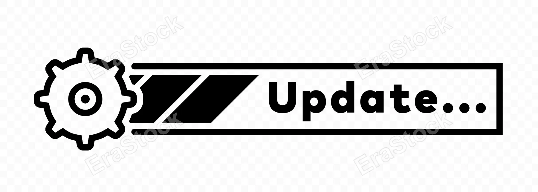 Update icon. Upgrade progress. Software update. Vector line icon for Business and Advertising.