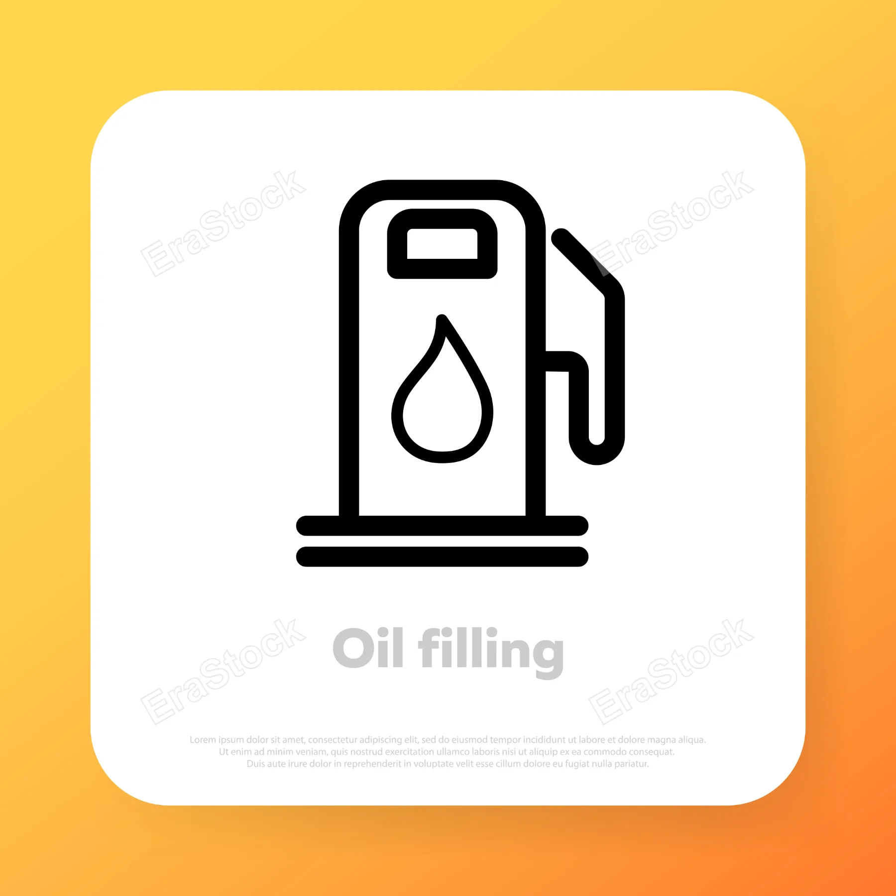 Gas station icon. Fuel, gas, gasoline, oil, petrol signs. Vector line icon for Business and Advertising.