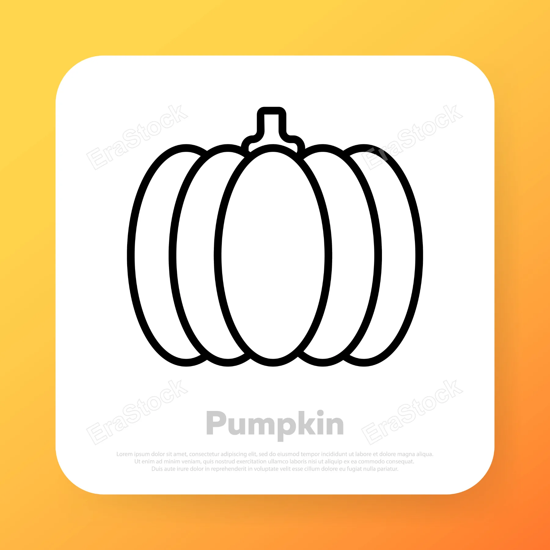 Pumpkin line icon. Thanksgiving concept. Vector line icon for Business and Advertising.