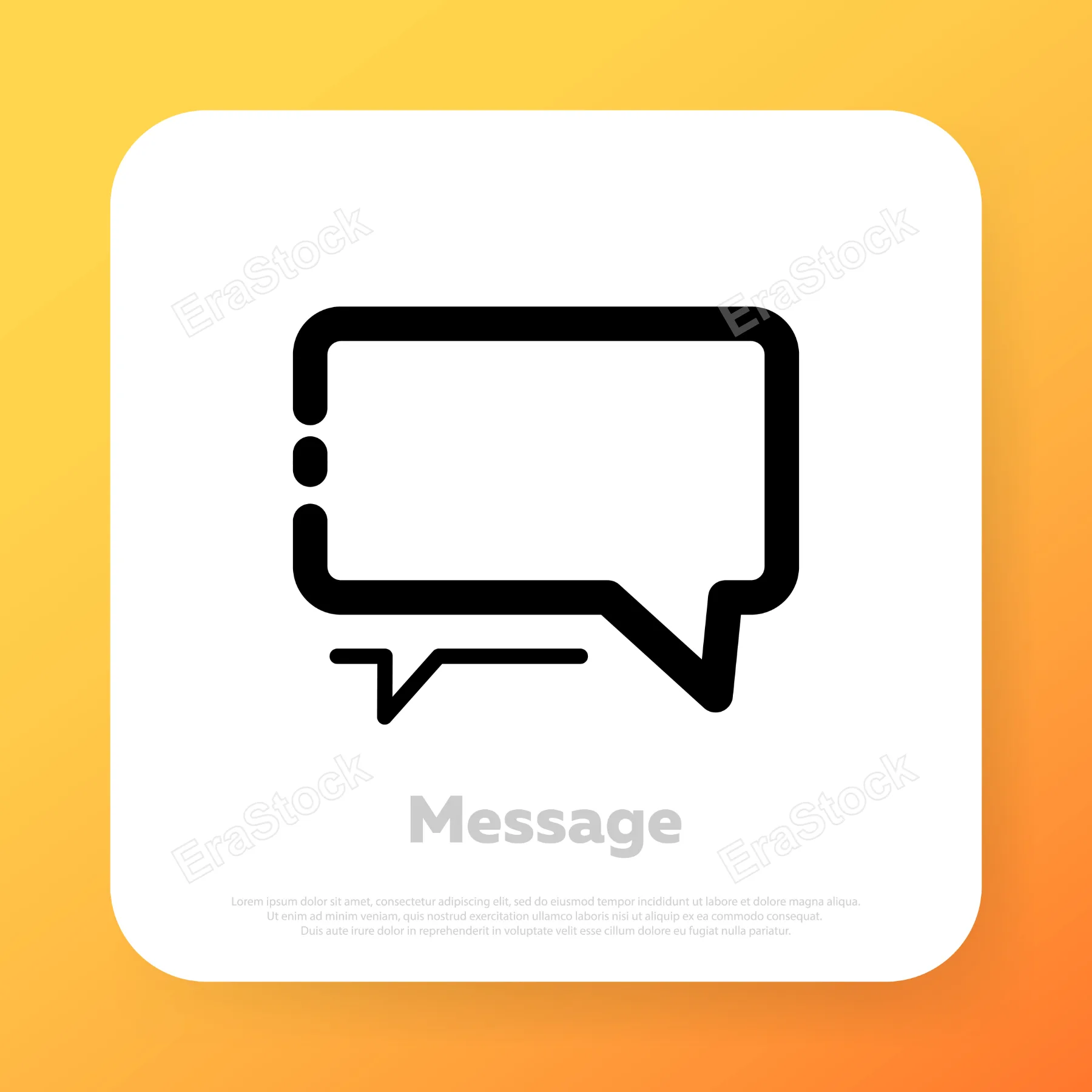 Message line icon. Chat, forum, email. New sms. Communication. Vector line icon for Business and Advertising.