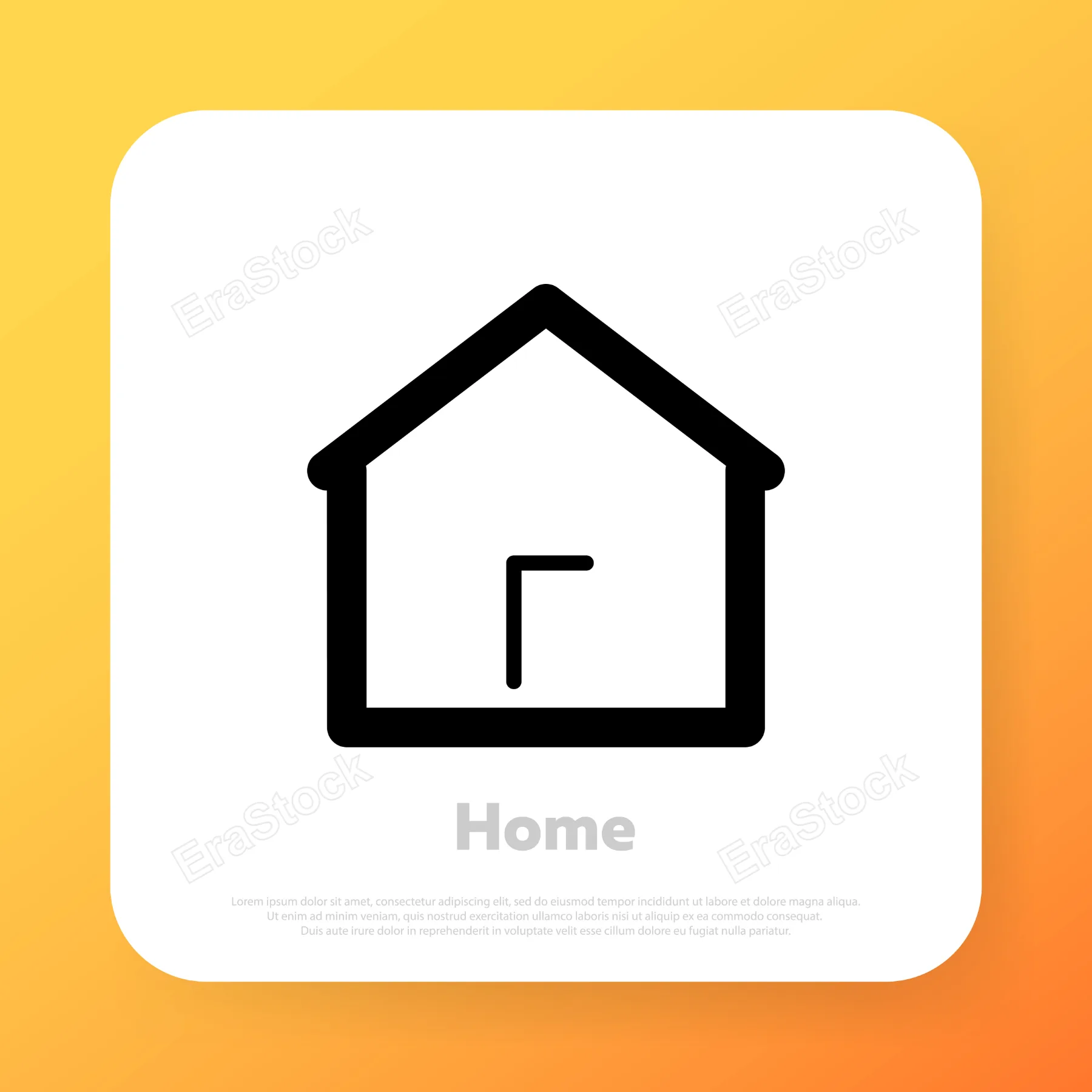 Home line icon. Web homepage. Stay home concept. Vector line icon for Business and Advertising.