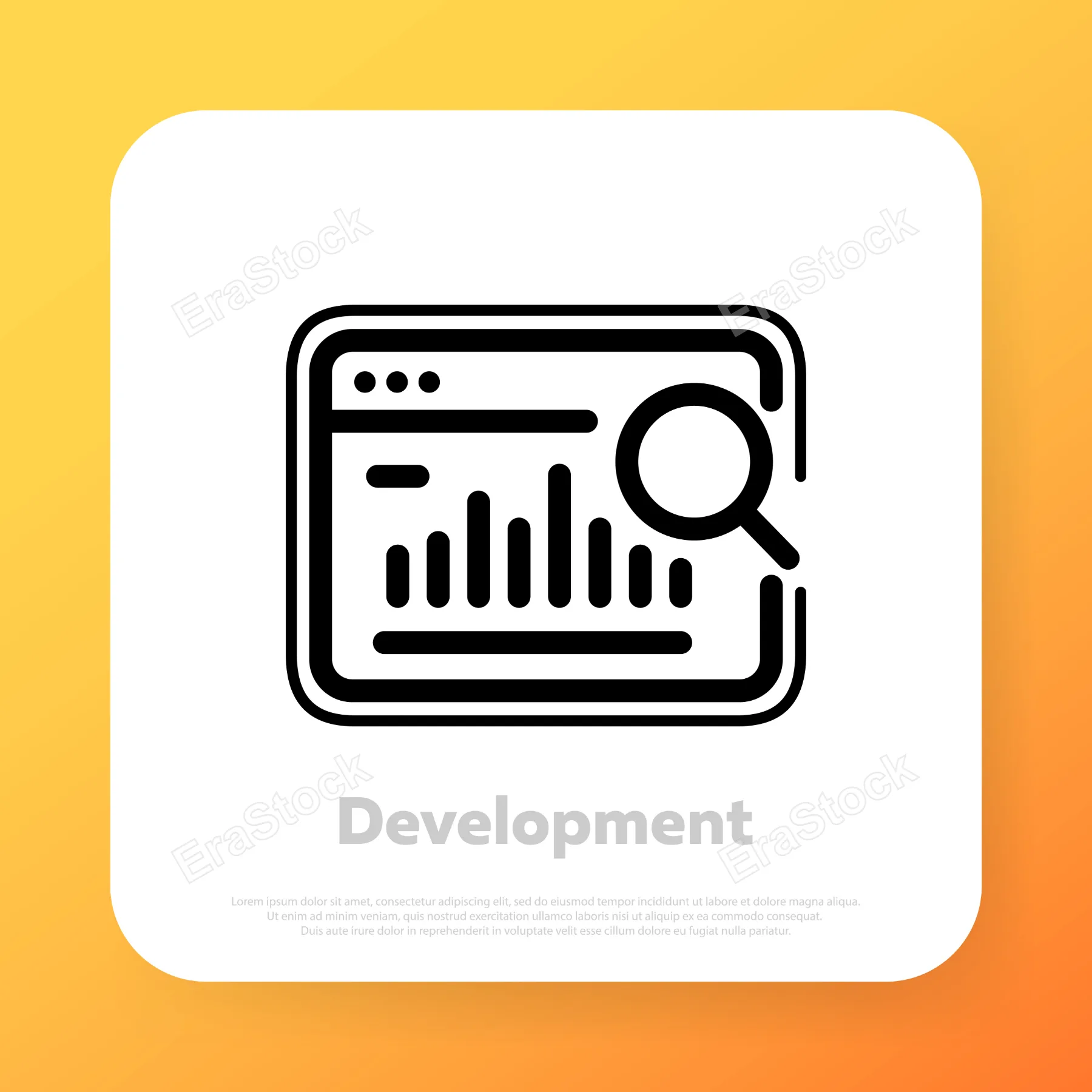 Software development line icon. Programming, coding process. Vector line icon for Business and Advertising.