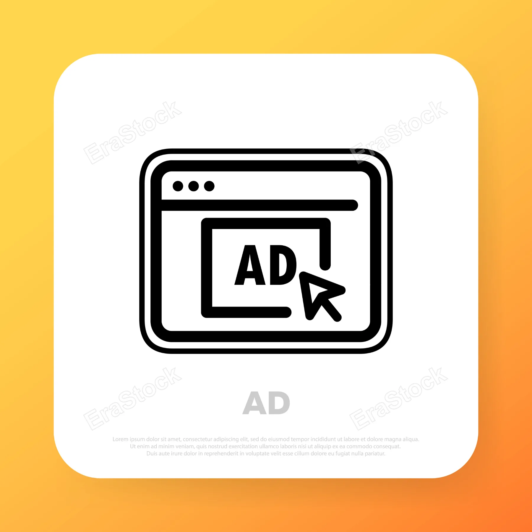 Advertisement line icon. Online advertise campaign. Advertising and Promotion for website and mobile website development concept. Vector line icon for Business.