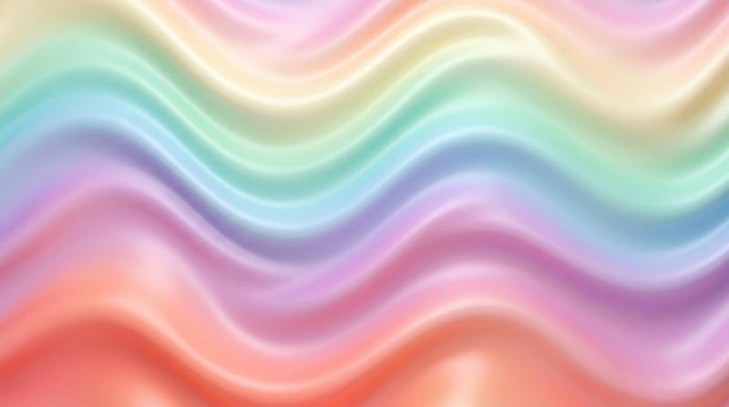 A pastel wave gradient pattern with smooth flowing color transitions, soft luminous texture, dreamy contemporary mood, ultra-realistic, no logos.